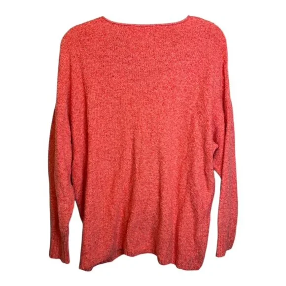 J.‎ Jill Pure Jill Sweater Women's Size 1X V Neck Long Sleeve Pink - Picture 2 of 4